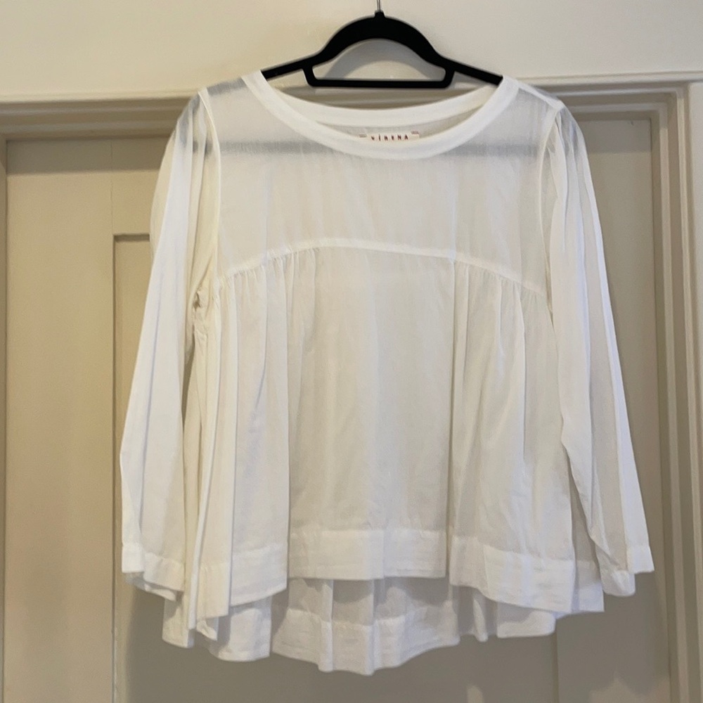Xirena Cotton Poplin Babydoll Top